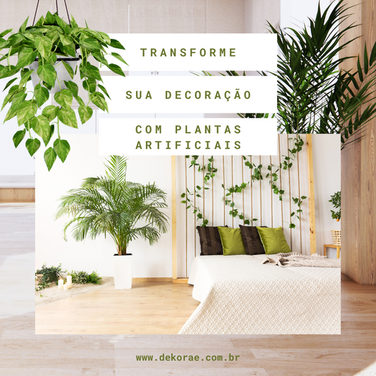 Tendência de Decoração com Plantas Artificiais: Beleza Sustentável e Sem Esforço!