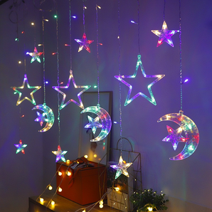 Cortina de Luz Estrela - 100 LEDs 3m Bivolt - Decoração de Natal