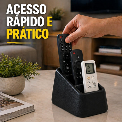 Porta-Controles Triplo Moderno – Organizador Multiuso