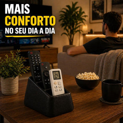 Porta-Controles Triplo Moderno – Organizador Multiuso