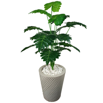 Planta Artificial Cerejeira Rosa Bebe Com Vaso Grande + Suporte Decorativo Decoração Enfeite Sala Casa