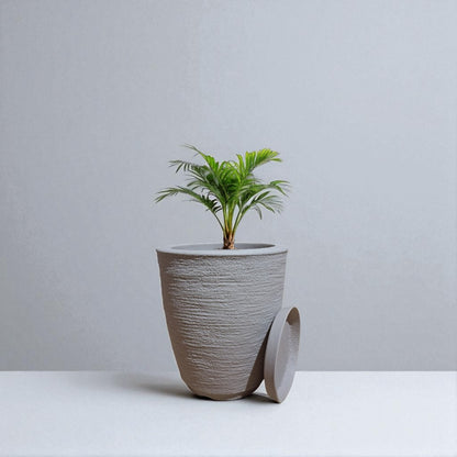 Kit 04 Vasos para Planta Flor Casa Jardim Varanda Coluna Redonda N1 N2 Bojo N1 + Bacia N1 com prato