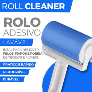 Rolo Removedor Pelos Adesivo Lavável Reutilizável Roll Cleaner - COMPRE 1 LEVE 3