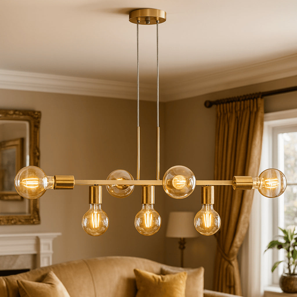 Lustre Pendente Jabutty Luxo - estrutura em metal