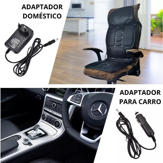 Assento Massageador Elétrico Multiuso Bivolt com Calor Infravermelho 8 Modos