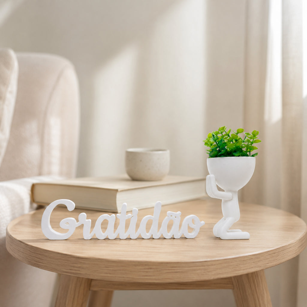 Kit 3 Mini vasos Alpinistas com flor planta artificial vasos cachepot decorativos para sala casa decorar enfeite