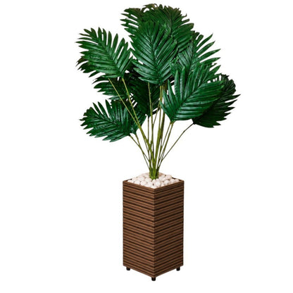 Planta Artificial Cerejeira Rosa Bebe Com Vaso Grande + Suporte Decorativo Decoração Enfeite Sala Casa