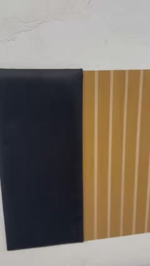 Conjunto Cabeceiras Estofada Dekorae - detalhes de instalação e textura