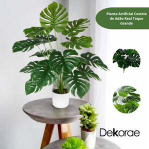 Planta Artificial Costela de Adão Real Toque Grande - Dekorae