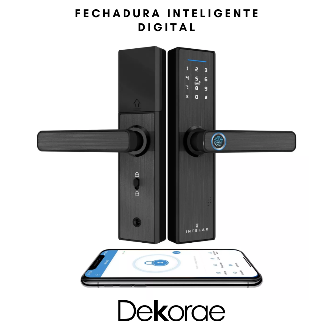 Fechadura Digital Eletrônica Inteligente SmartLock Wifi I Dekorae